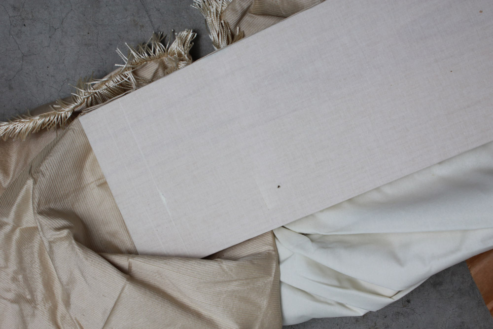 Light Brown Linen Valance