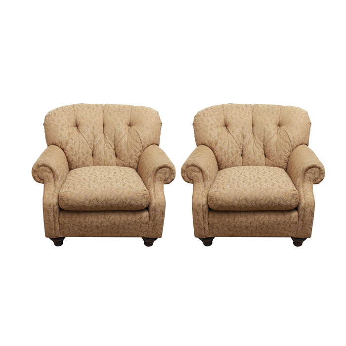 Upholstered Arm Chairs by Pala Brothers