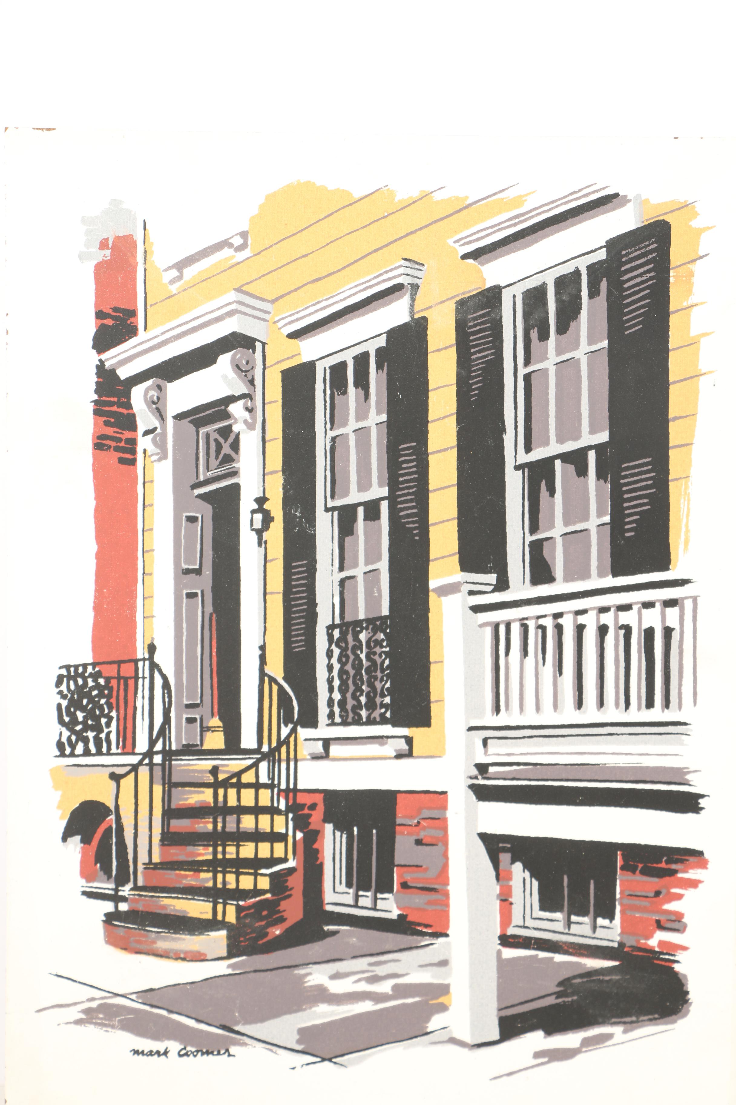 Mark Coomer Serigraph Prints Featuring Modern Architecture