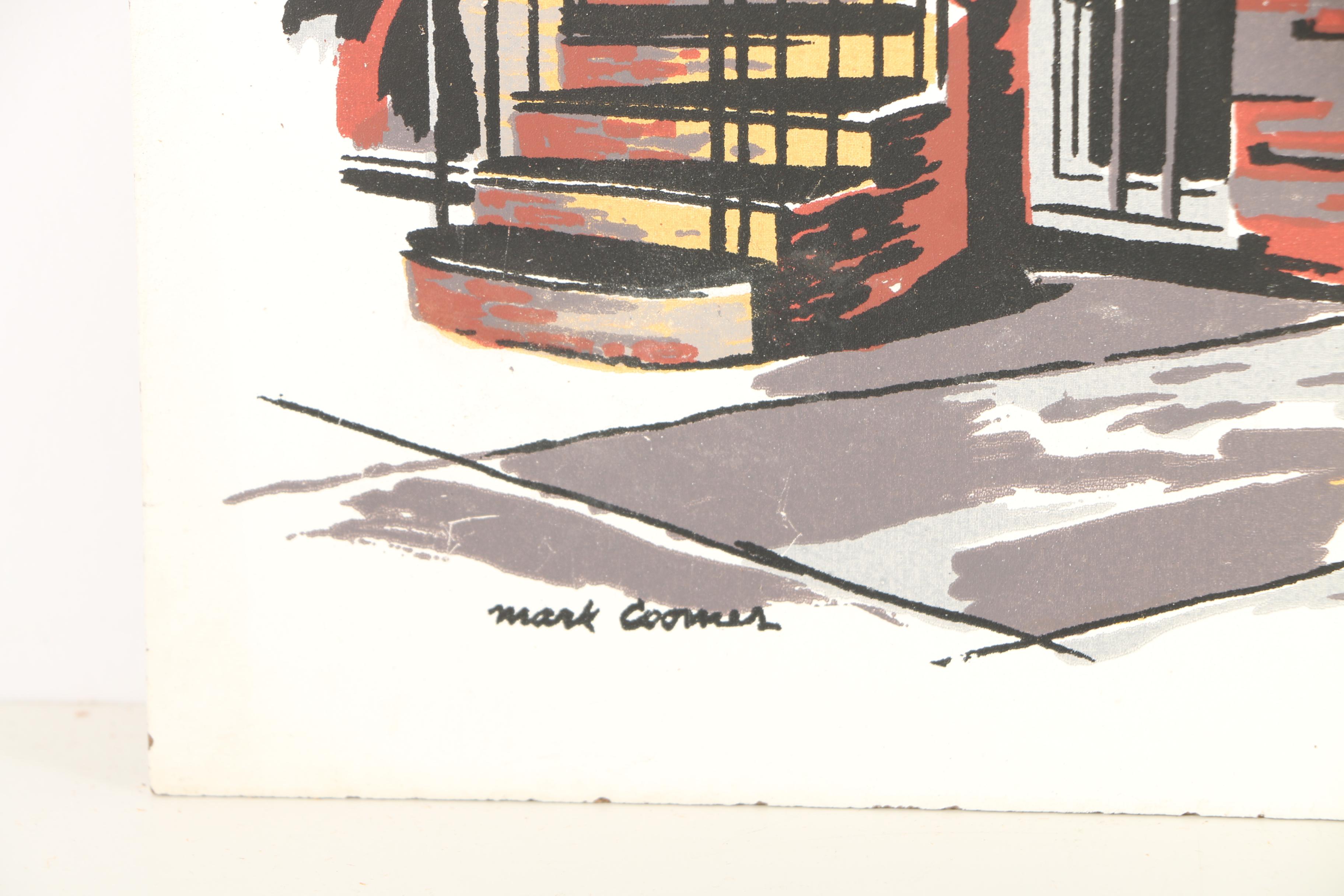 Mark Coomer Serigraph Prints Featuring Modern Architecture