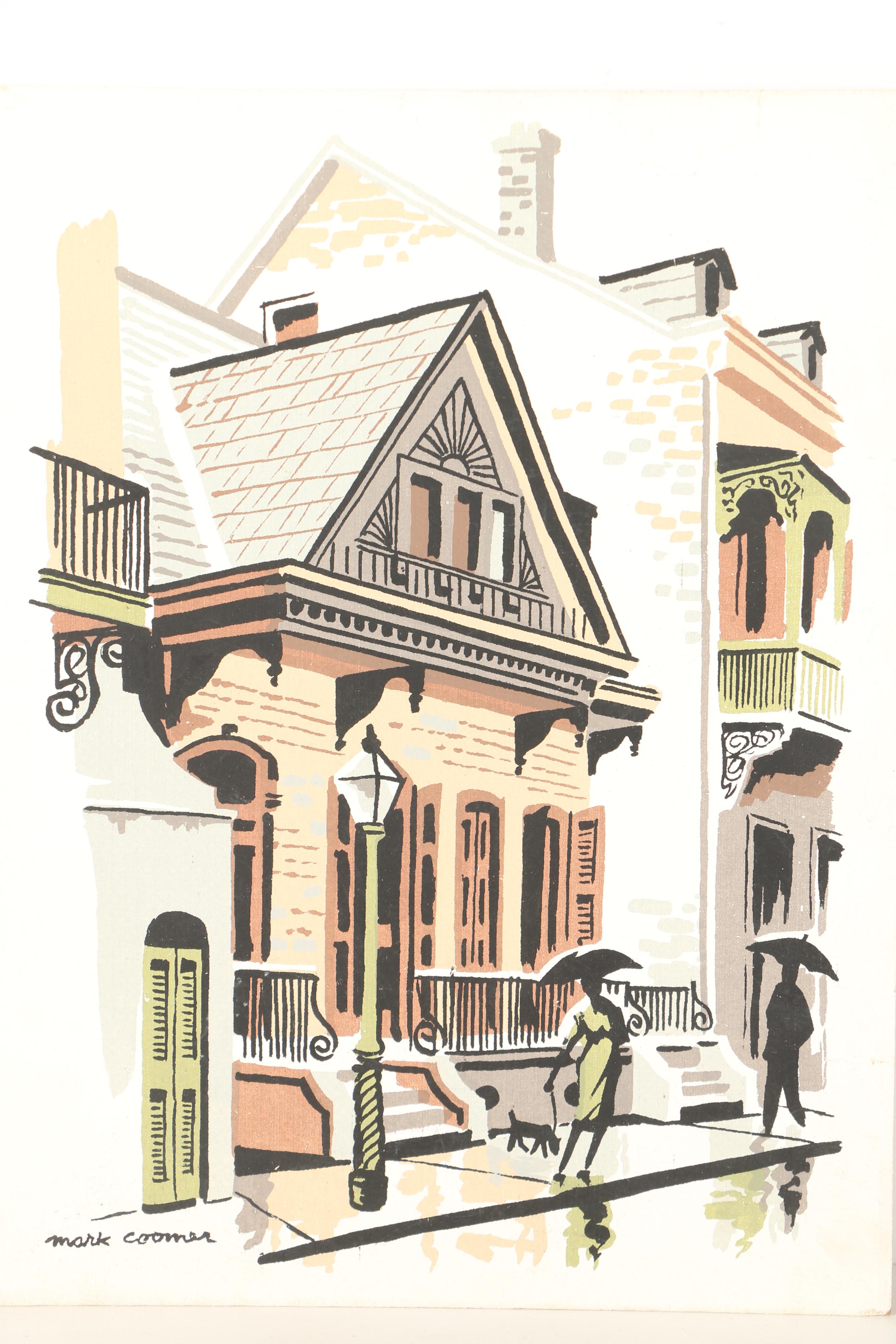 Mark Coomer Serigraph Prints Featuring Modern Architecture