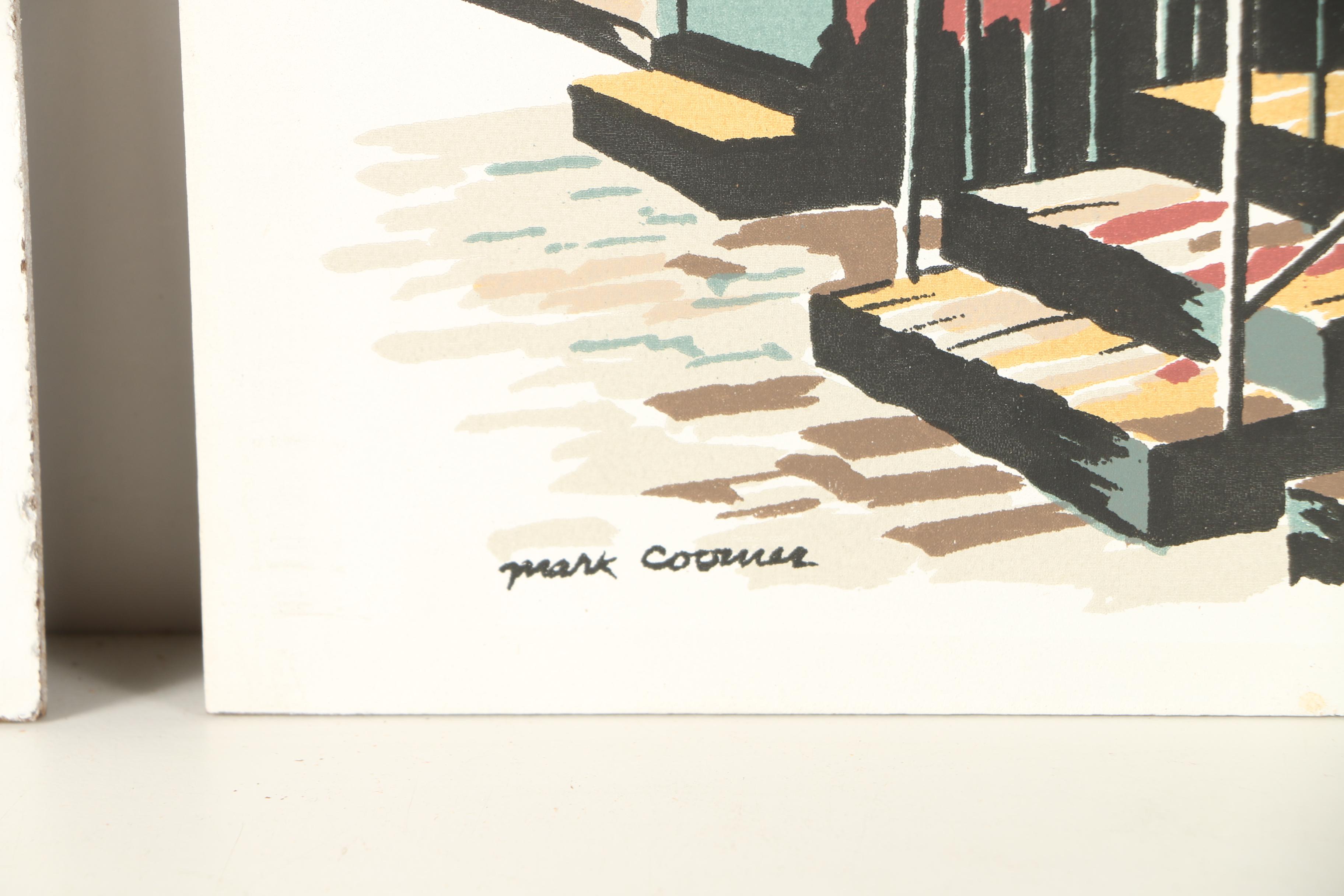 Mark Coomer Serigraph Prints Featuring Modern Architecture