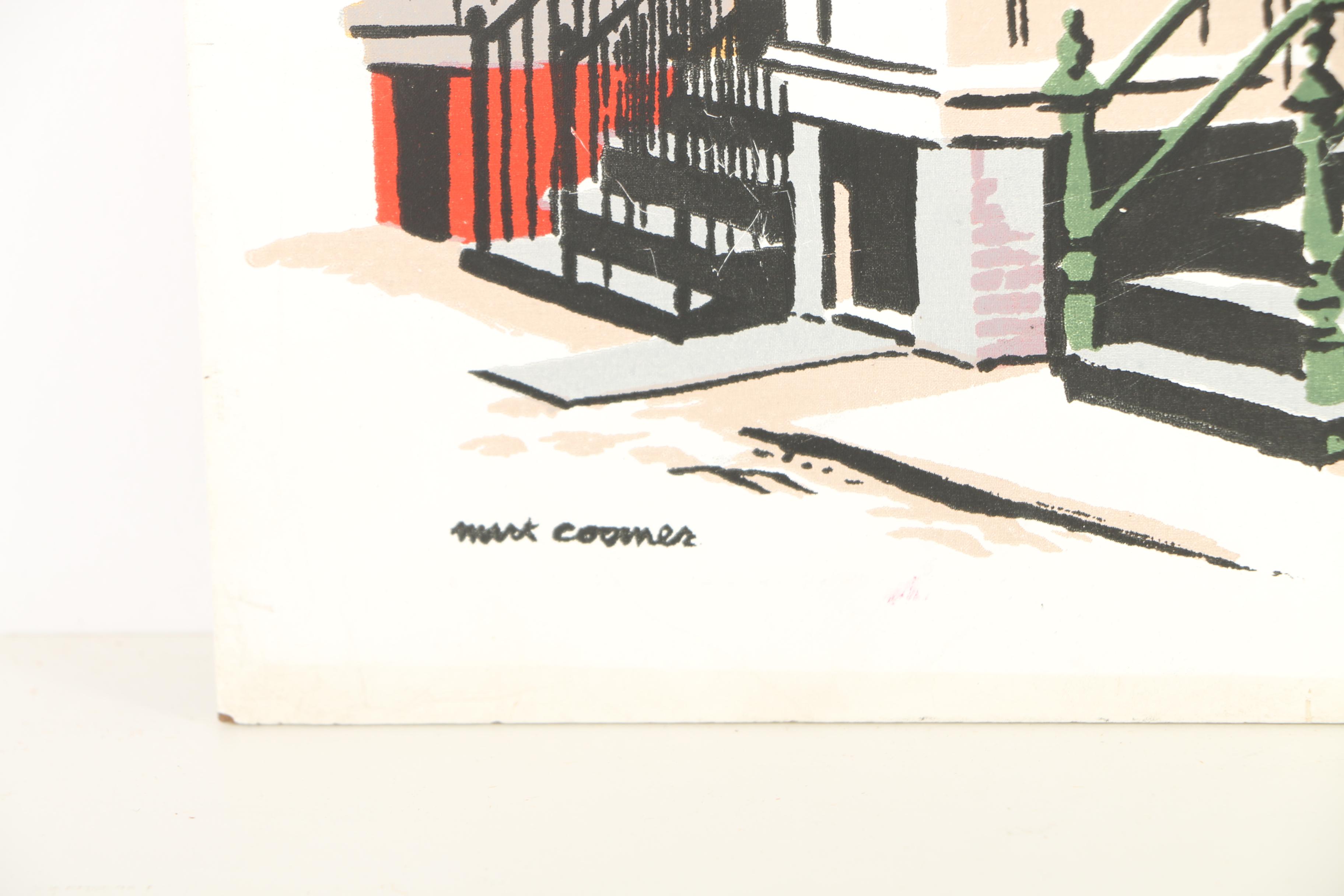 Mark Coomer Serigraph Prints Featuring Modern Architecture