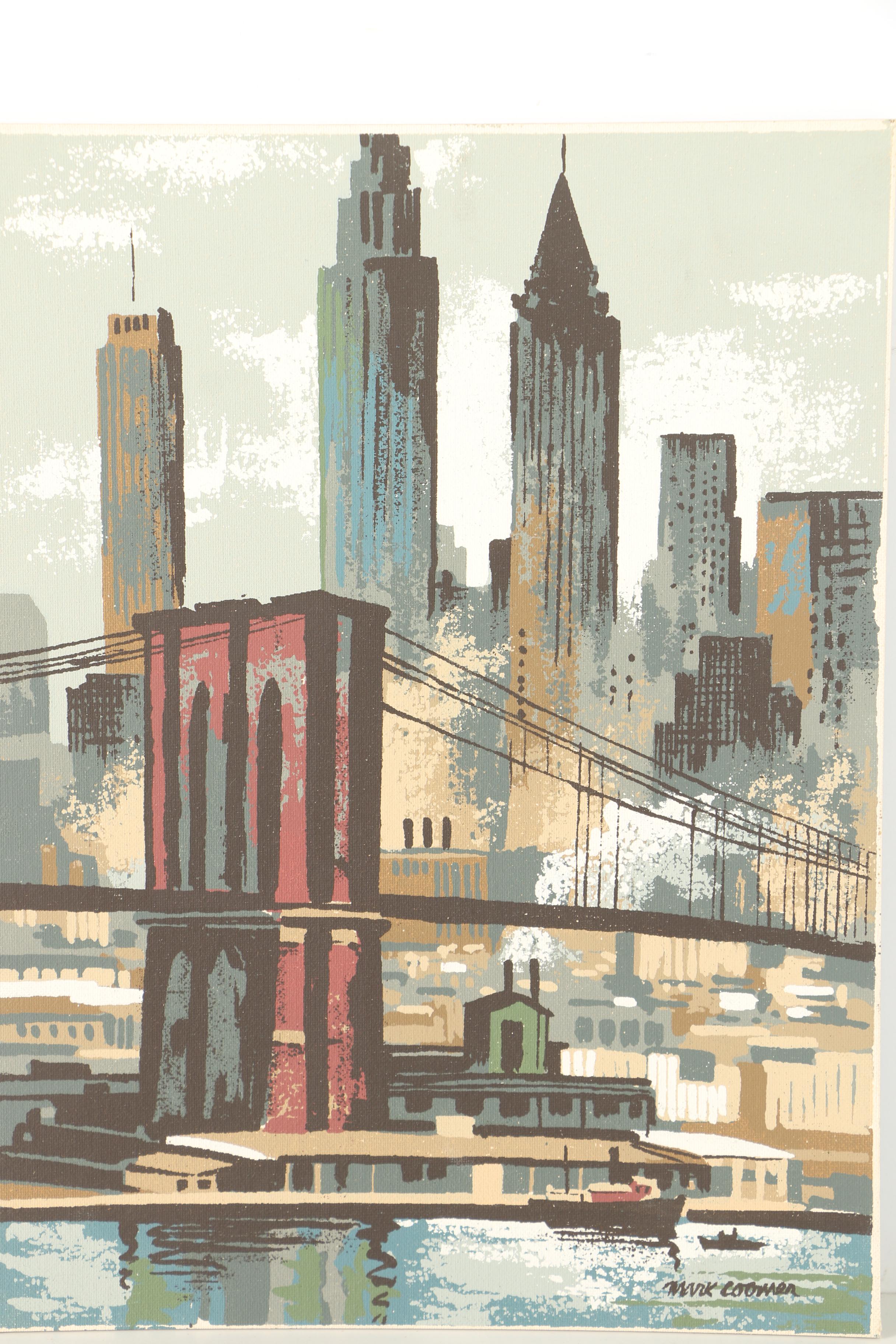 Mark Coomer Serigraph Prints Featuring Modern Architecture