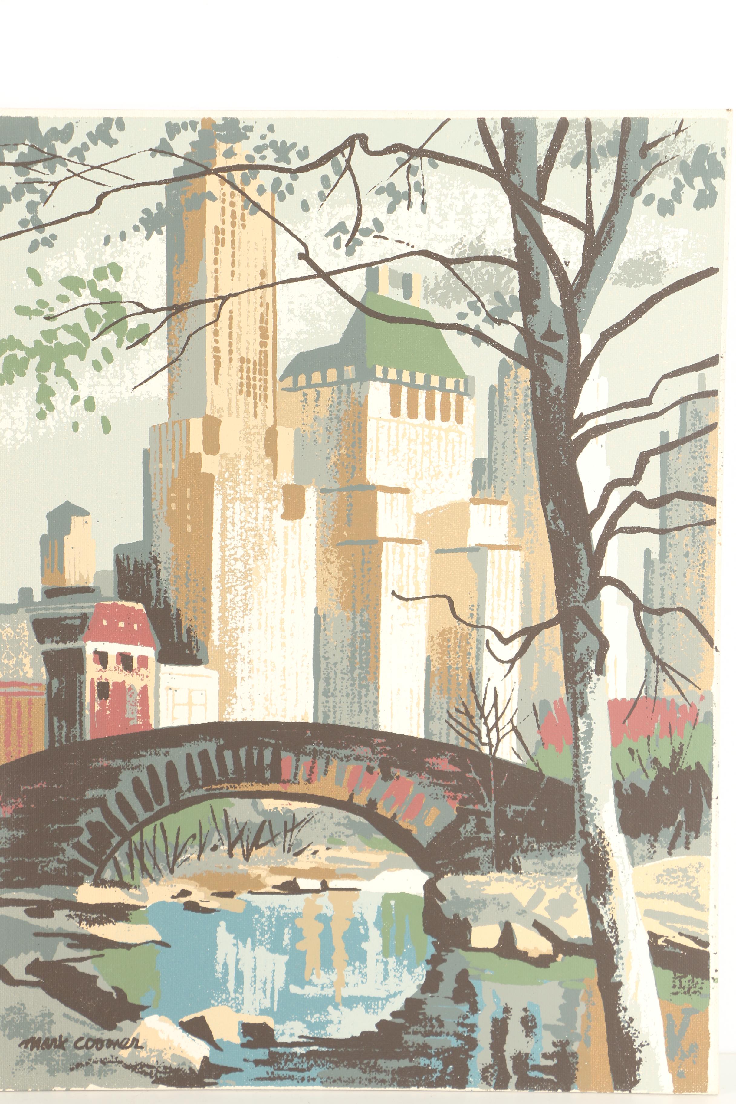 Mark Coomer Serigraph Prints Featuring Modern Architecture