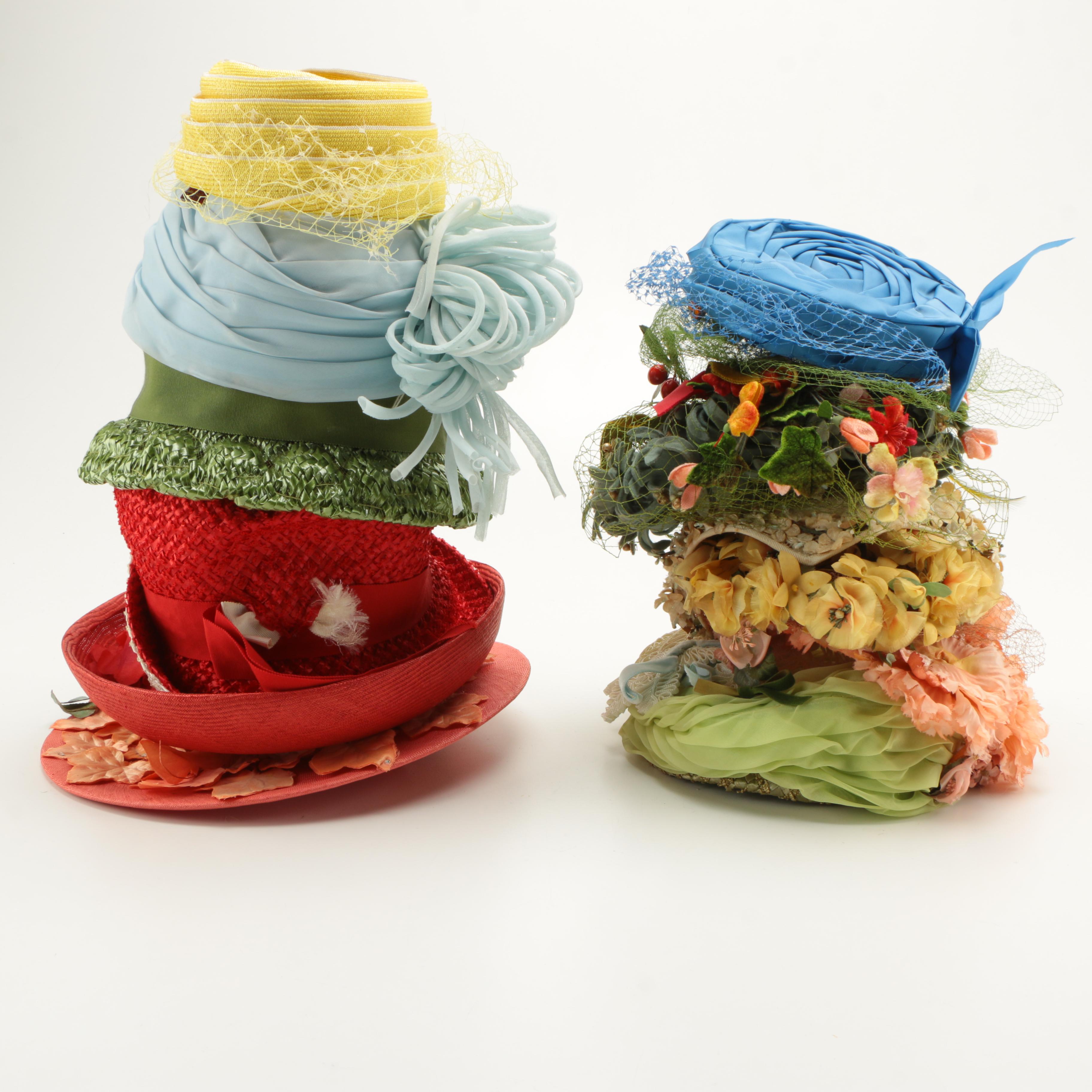 Vintage Hats and Headpieces Including Miss Alice