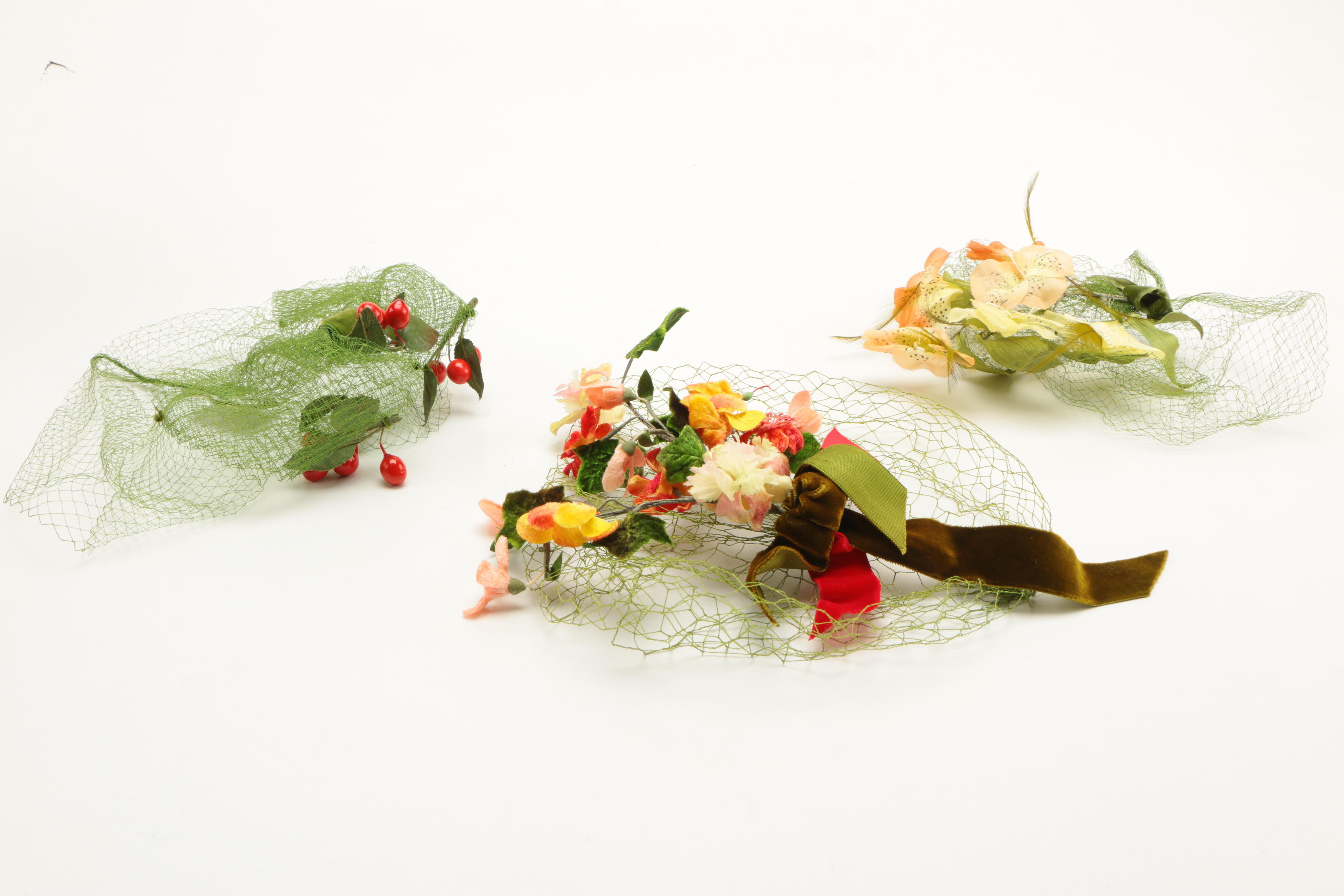 Vintage Hats and Headpieces Including Miss Alice