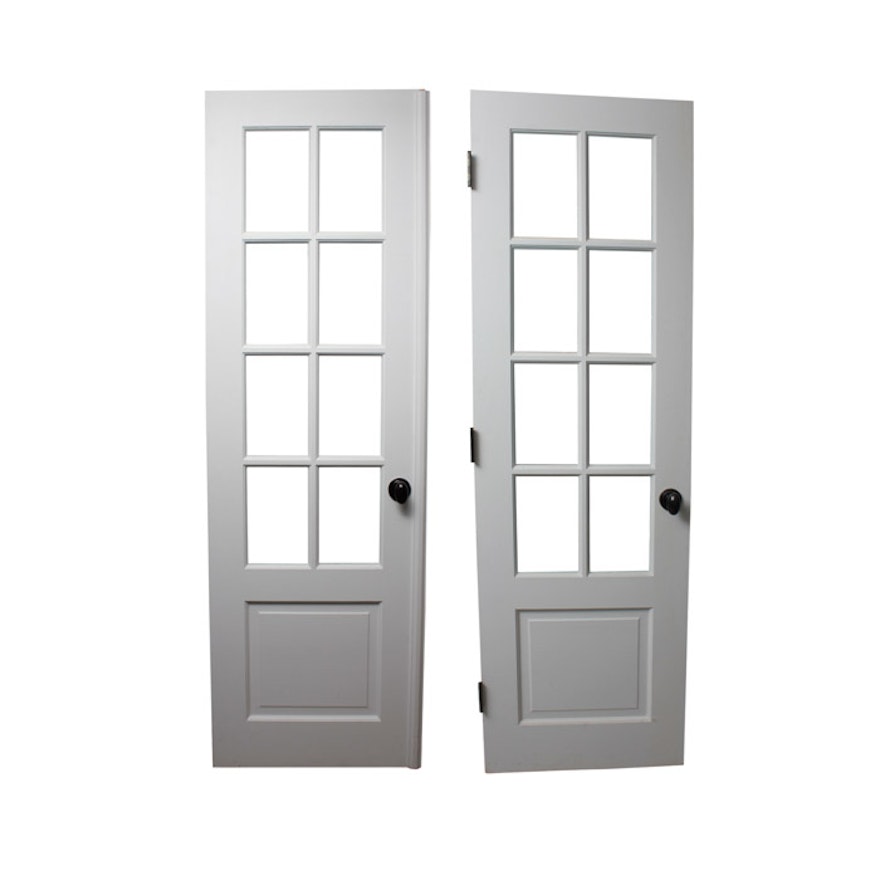 Pair of White Wooden Doors