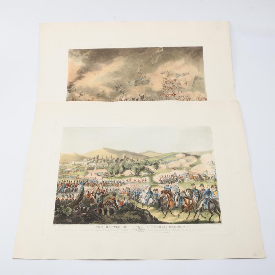 T. Sutherland Hand-Colored Engravings After William Heath Works