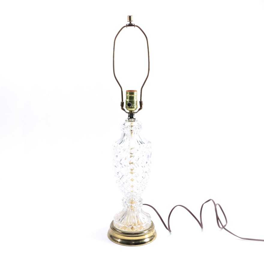 Cut Glass Table Lamp