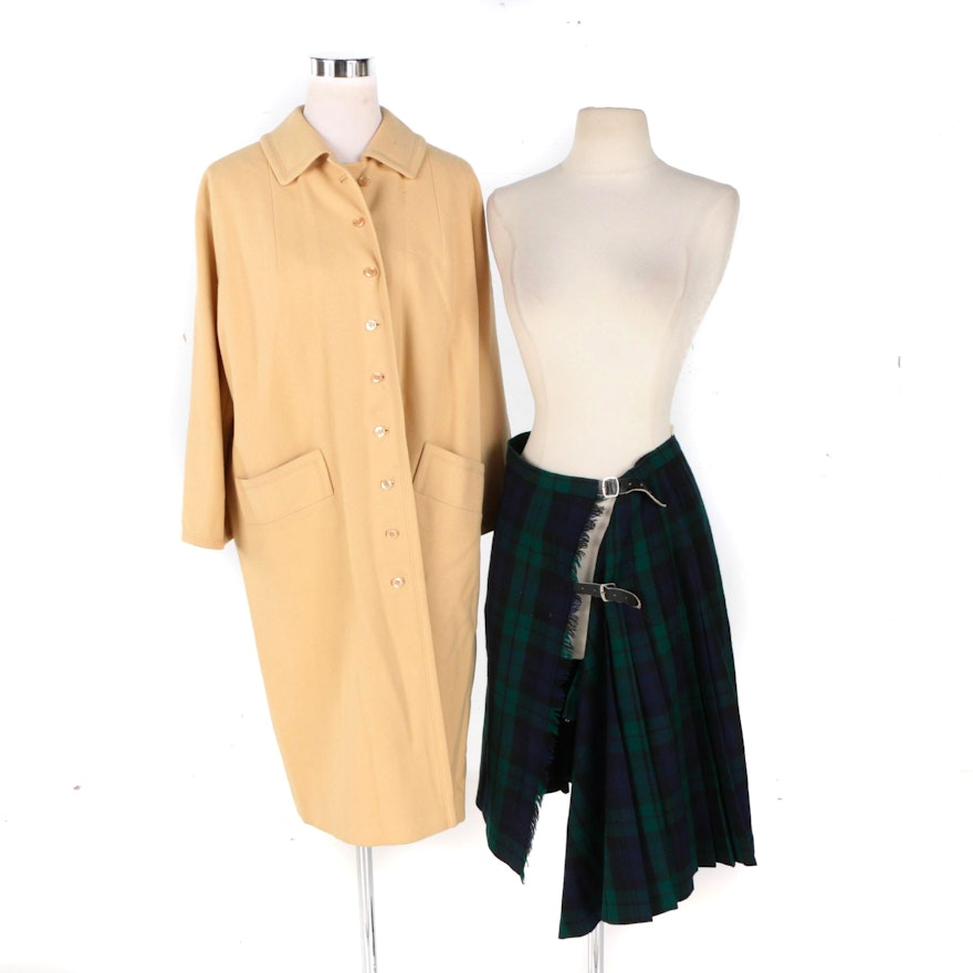 Vintage Overcoat and Kilt