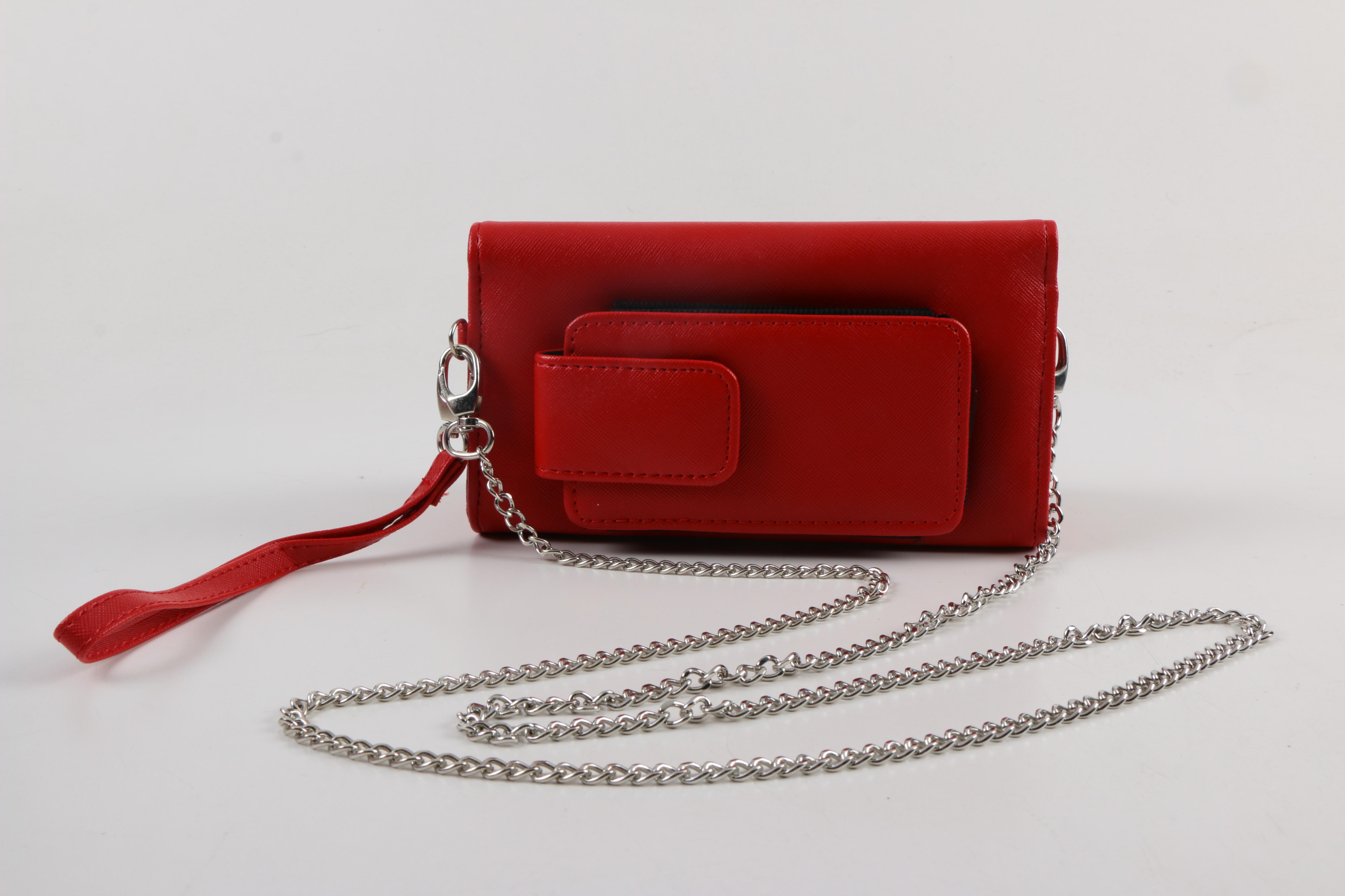 Red and Black Eyepockit Wristlets