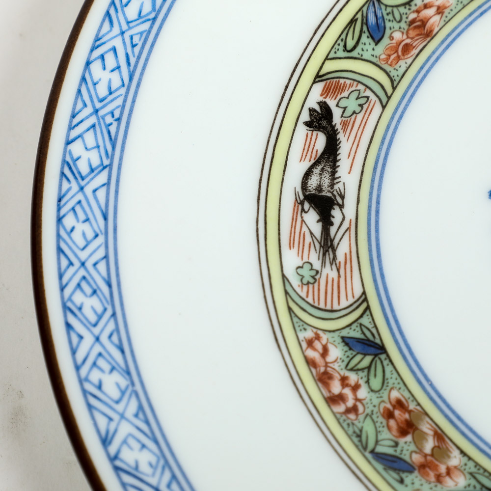 Collection of Vintage Limoges France Puiforcat "Kan Lou" Porcelain Plates