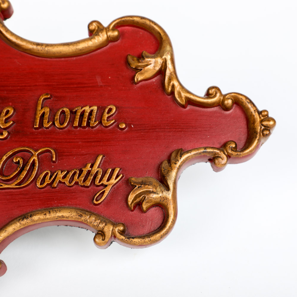 Collection of Six Assorted Red Glass & Wood Home Decor