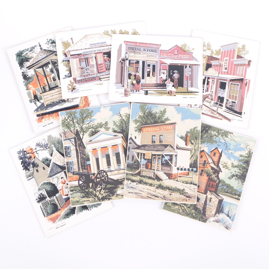 Mark Coomer Serigraphs of Colonial and Western American Life