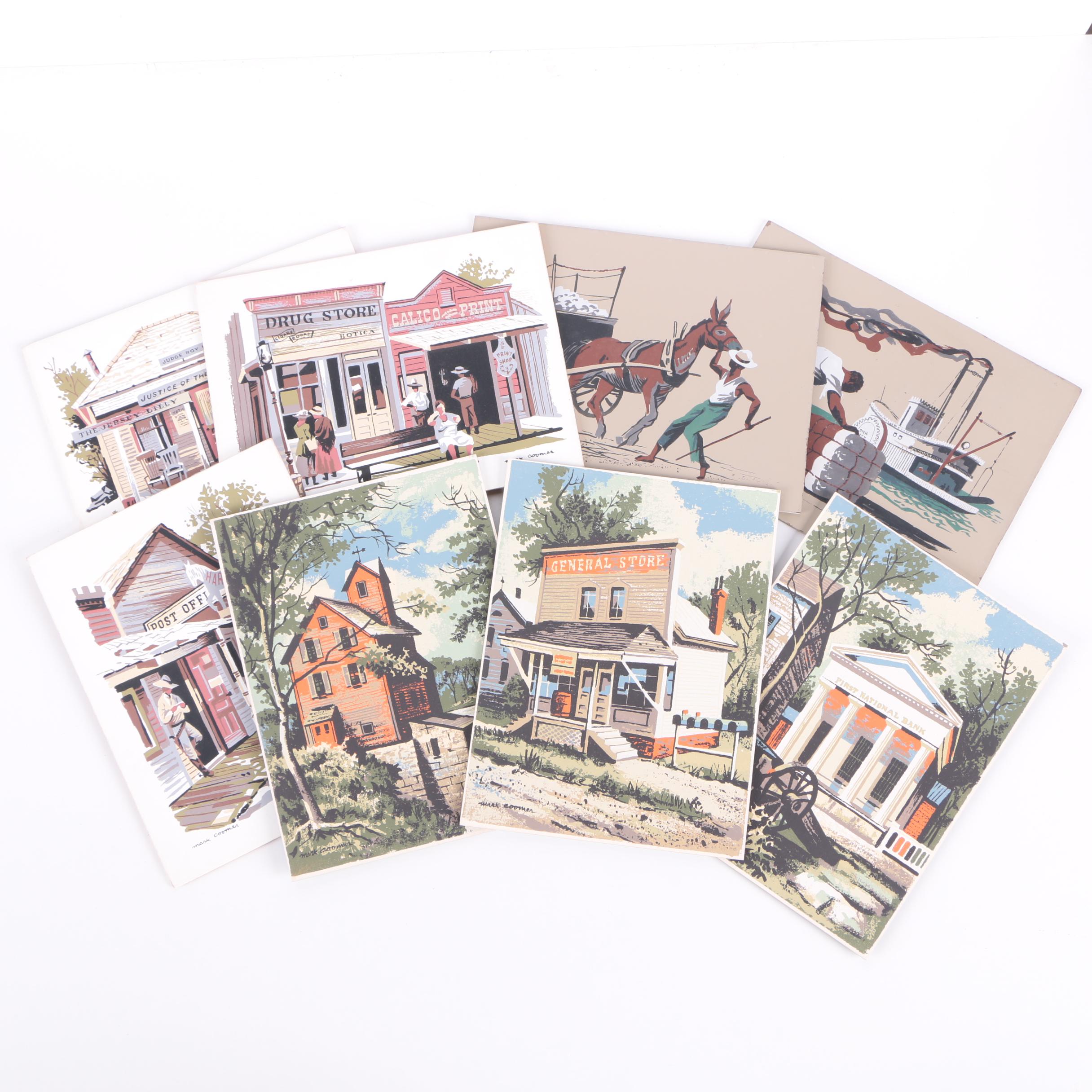 Mark Coomer Serigraphs of Southern and Rural Scenes