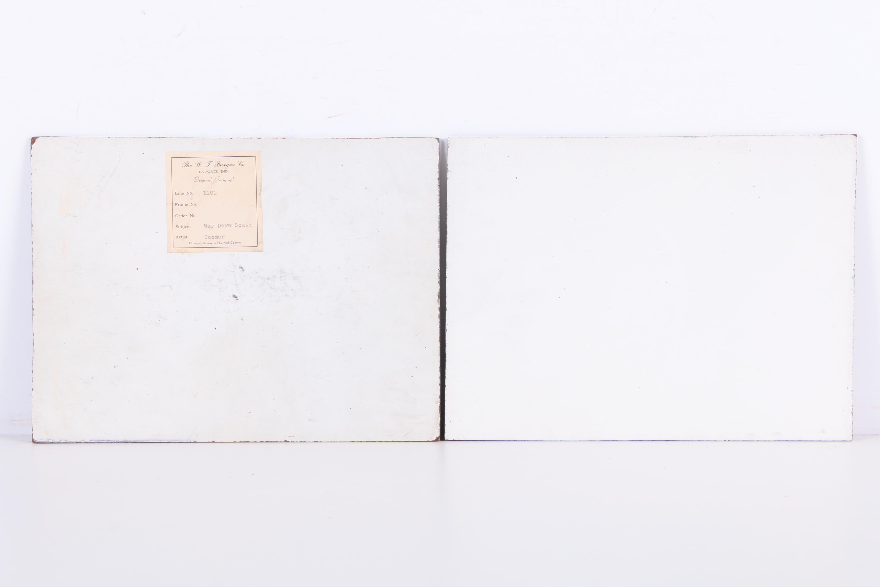 Mark Coomer Serigraphs of Southern and Rural Scenes