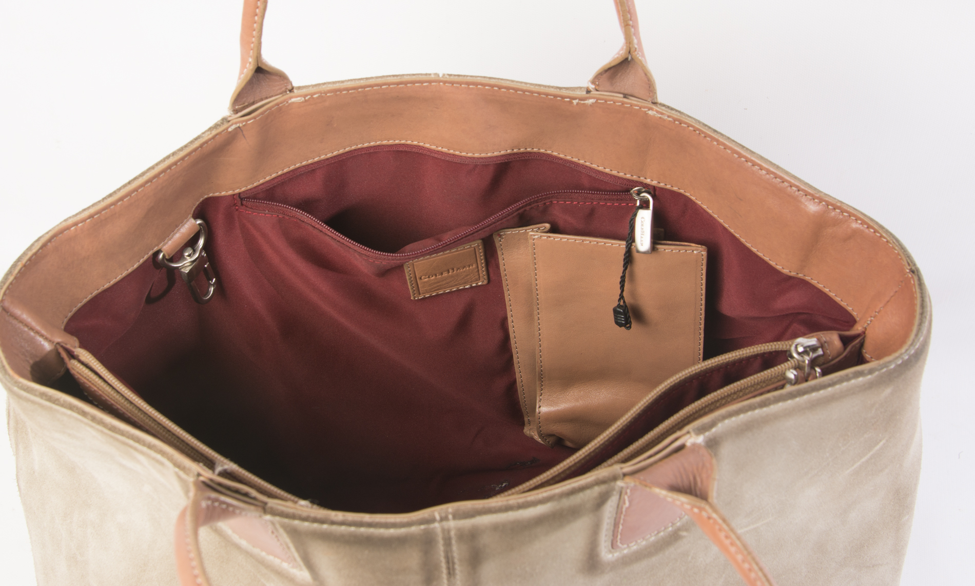 Cole Haan Suede and Leather Tote