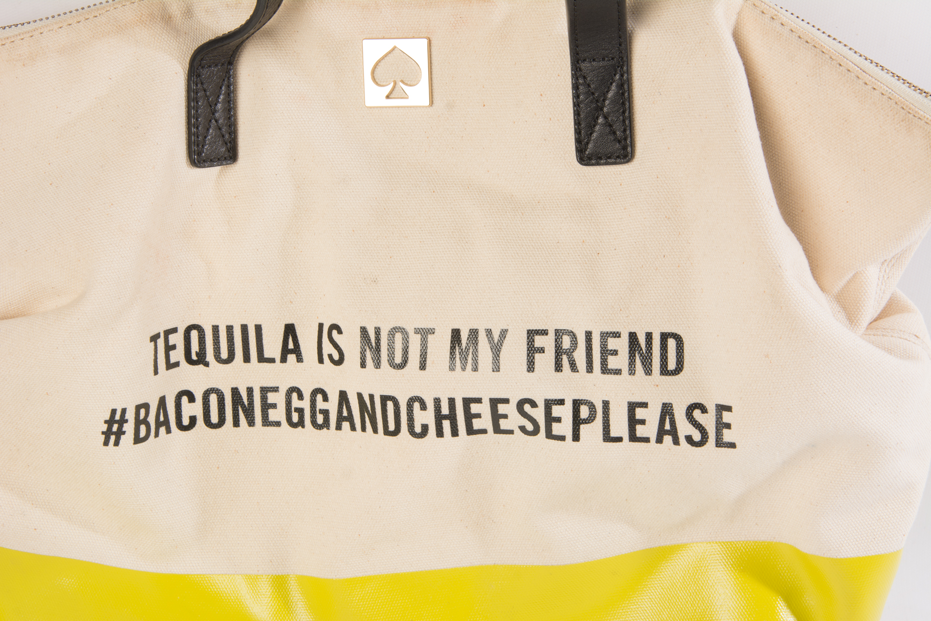 Kate Spade New York "Tequila Is Not My Friend" Canvas Tote