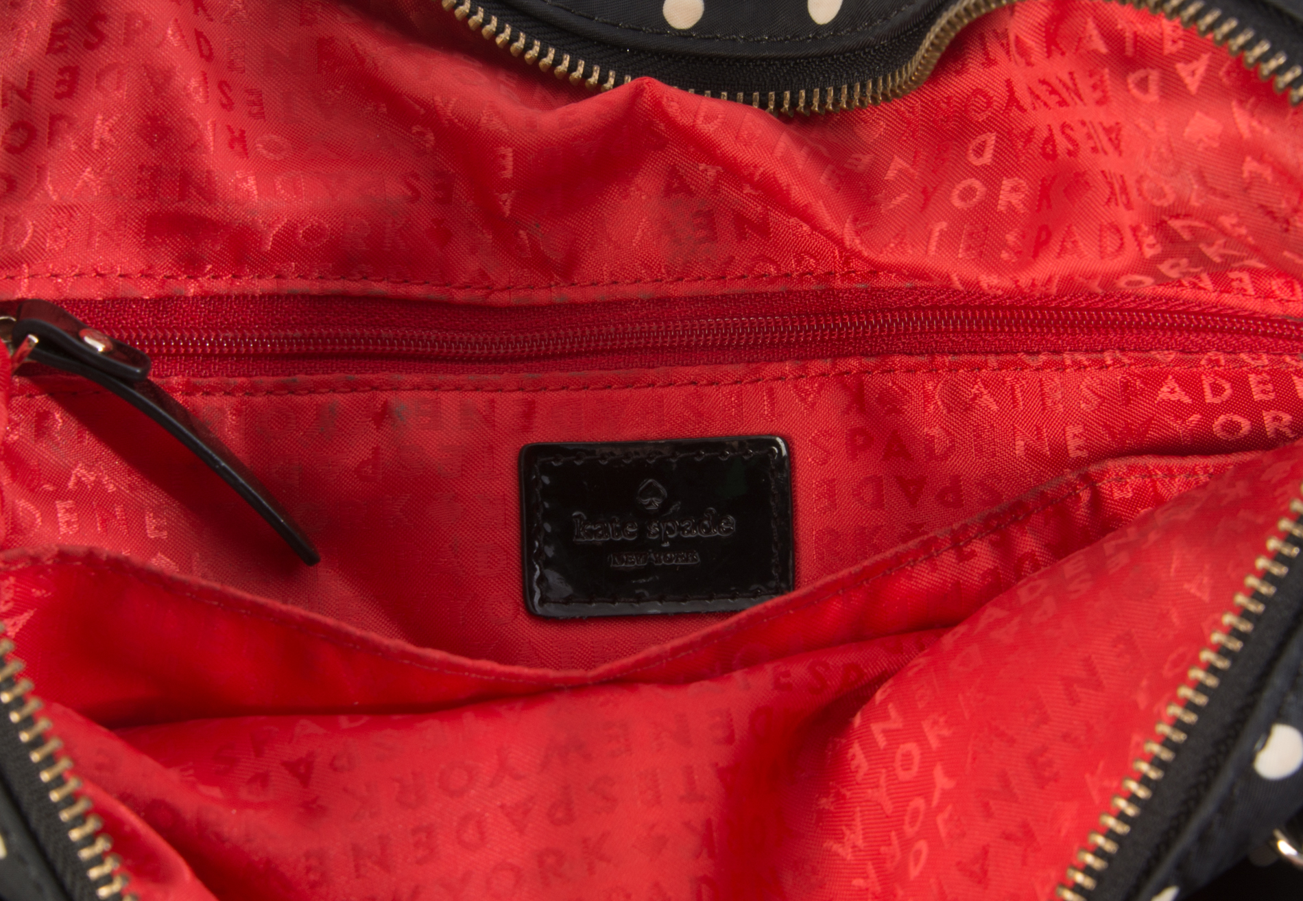 Kate Spade Polka Dot Zip Tote Handbag