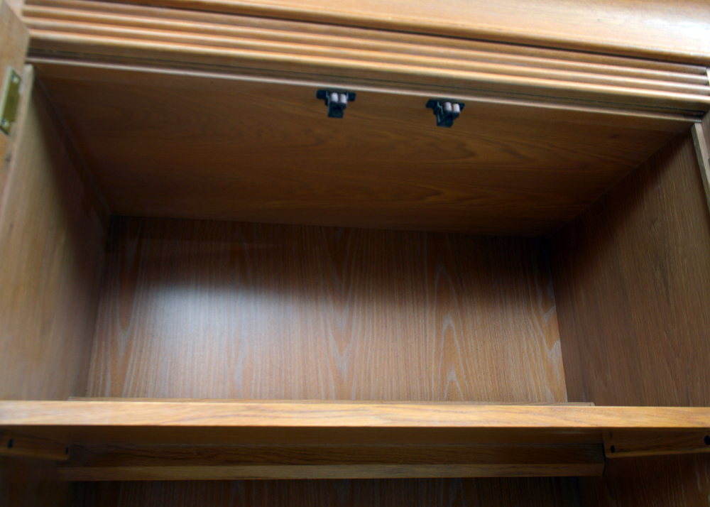 Oak Three Piece Display Cabinet