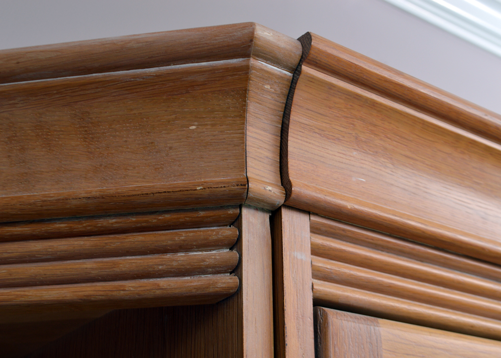 Oak Three Piece Display Cabinet