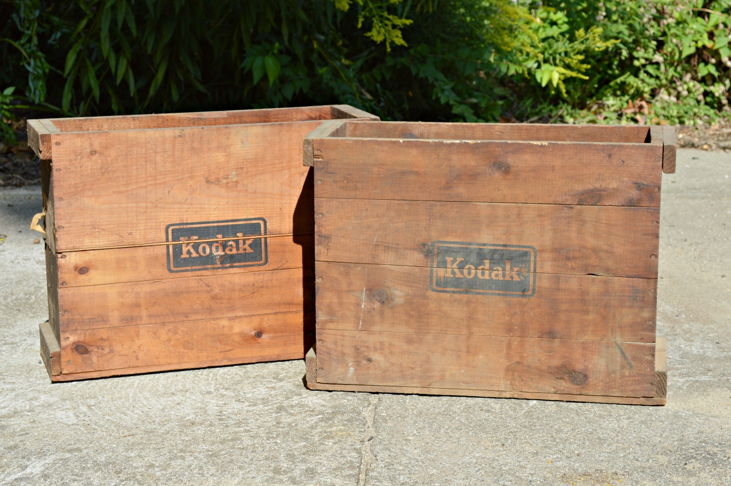Kodak Vintage Glass Plate Shipping Boxes