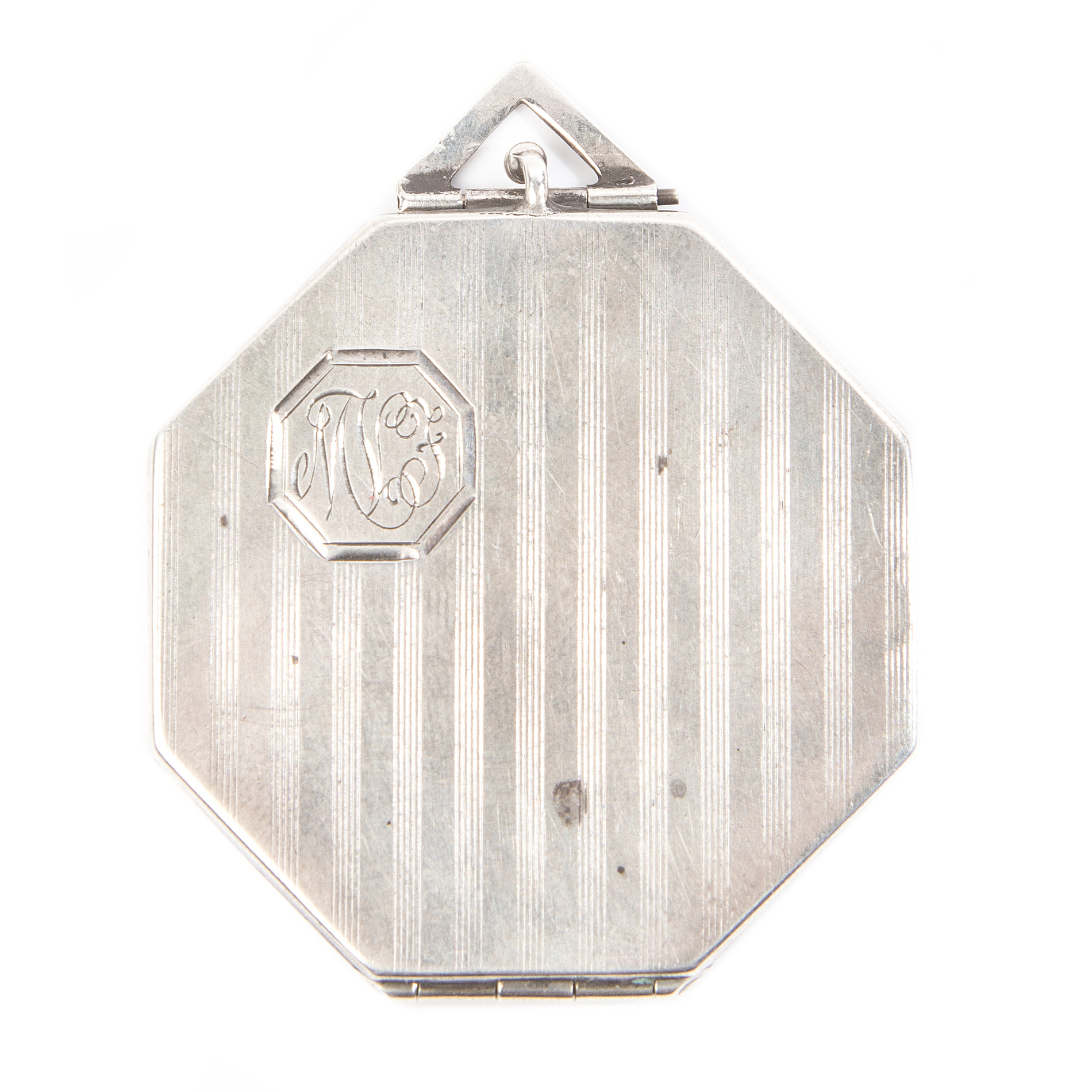 Sterling Silver Monogrammed Locket