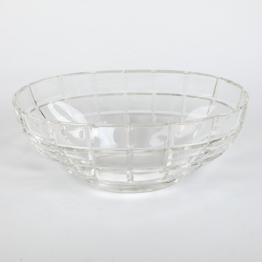 Tiffany & Co. Plaid Crystal Bowl