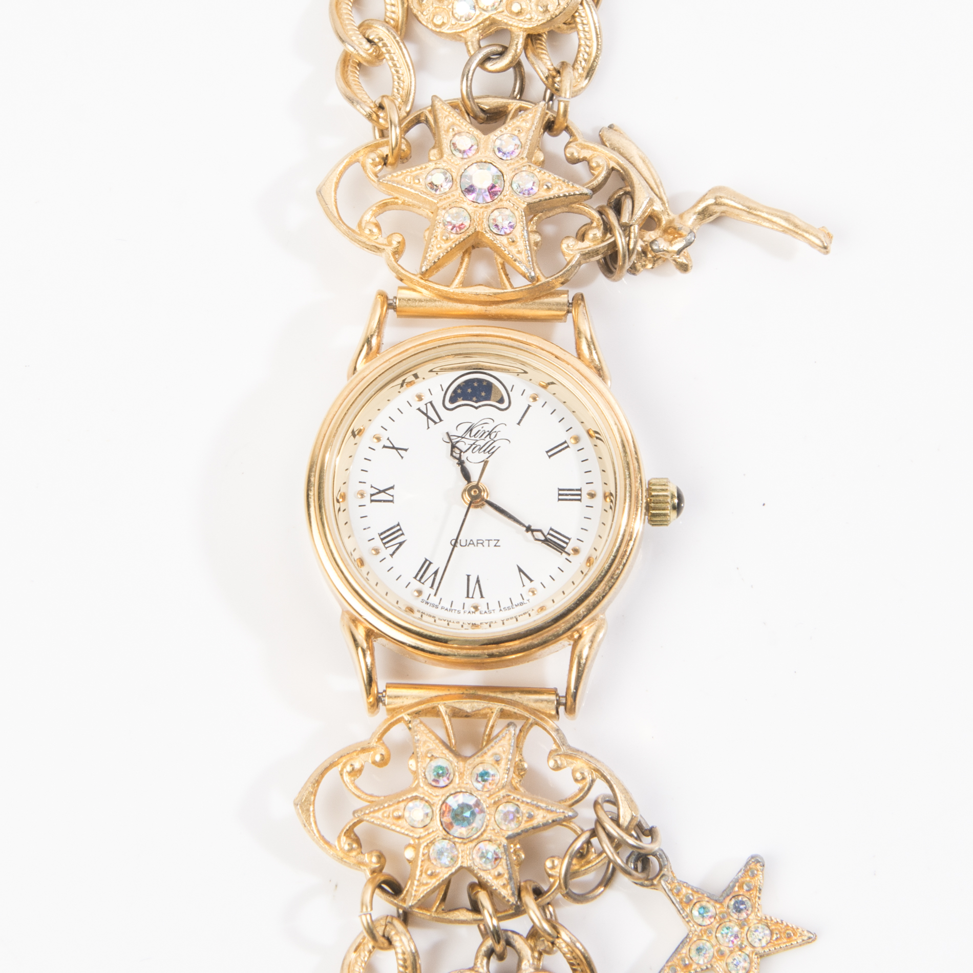 Gold Tone Kirk's Folly Moon Phase Watch