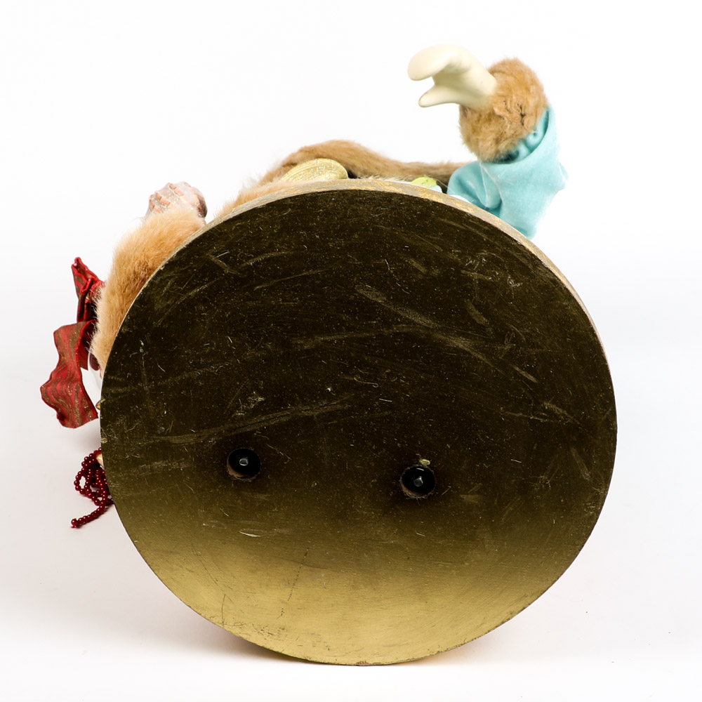 Vintage Beach Themed Porcelain Santa Claus Figure