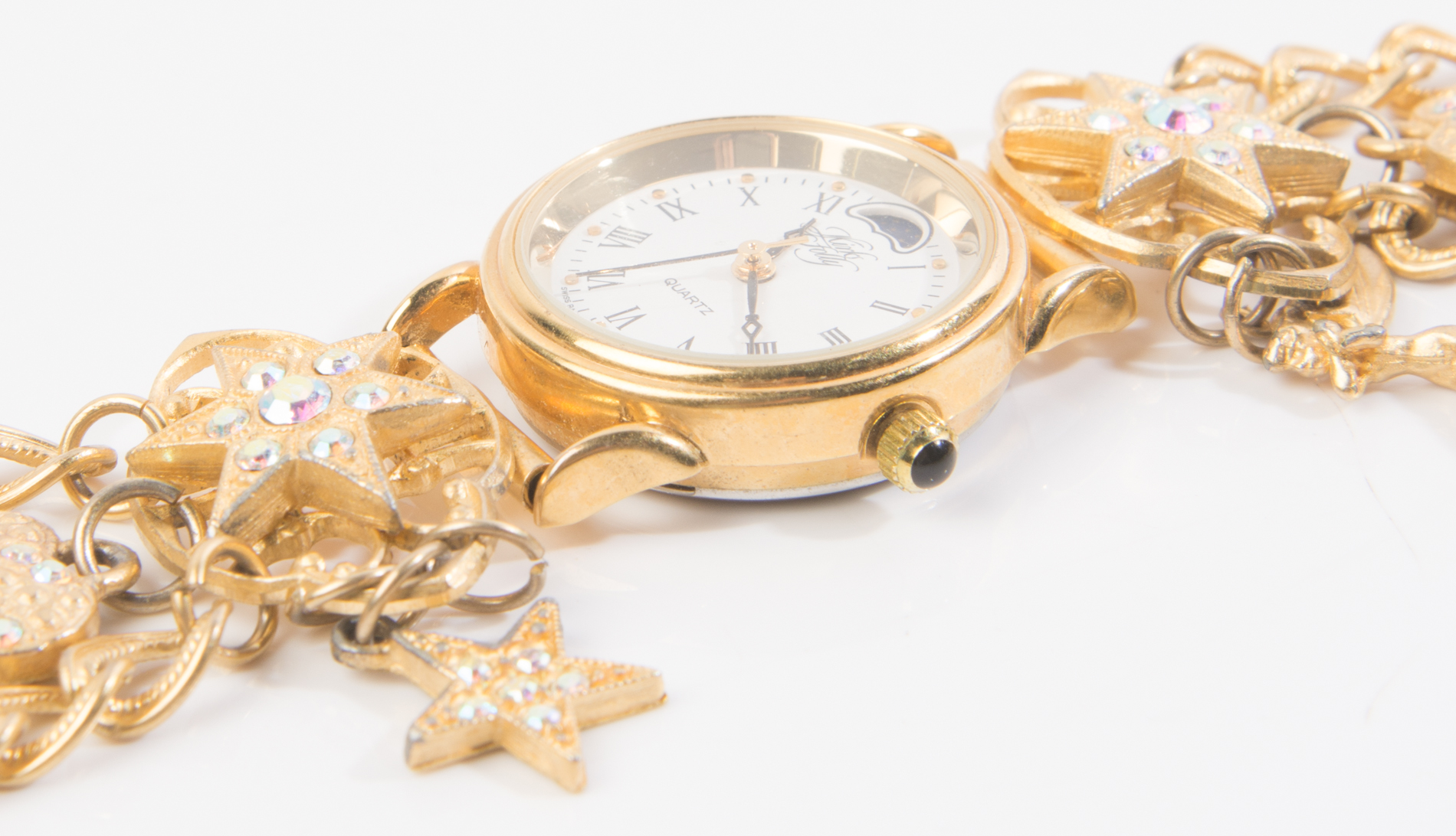 Gold Tone Kirk's Folly Moon Phase Watch