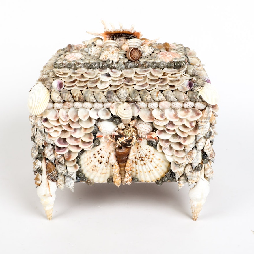 Decorative Seashell Trinket Box