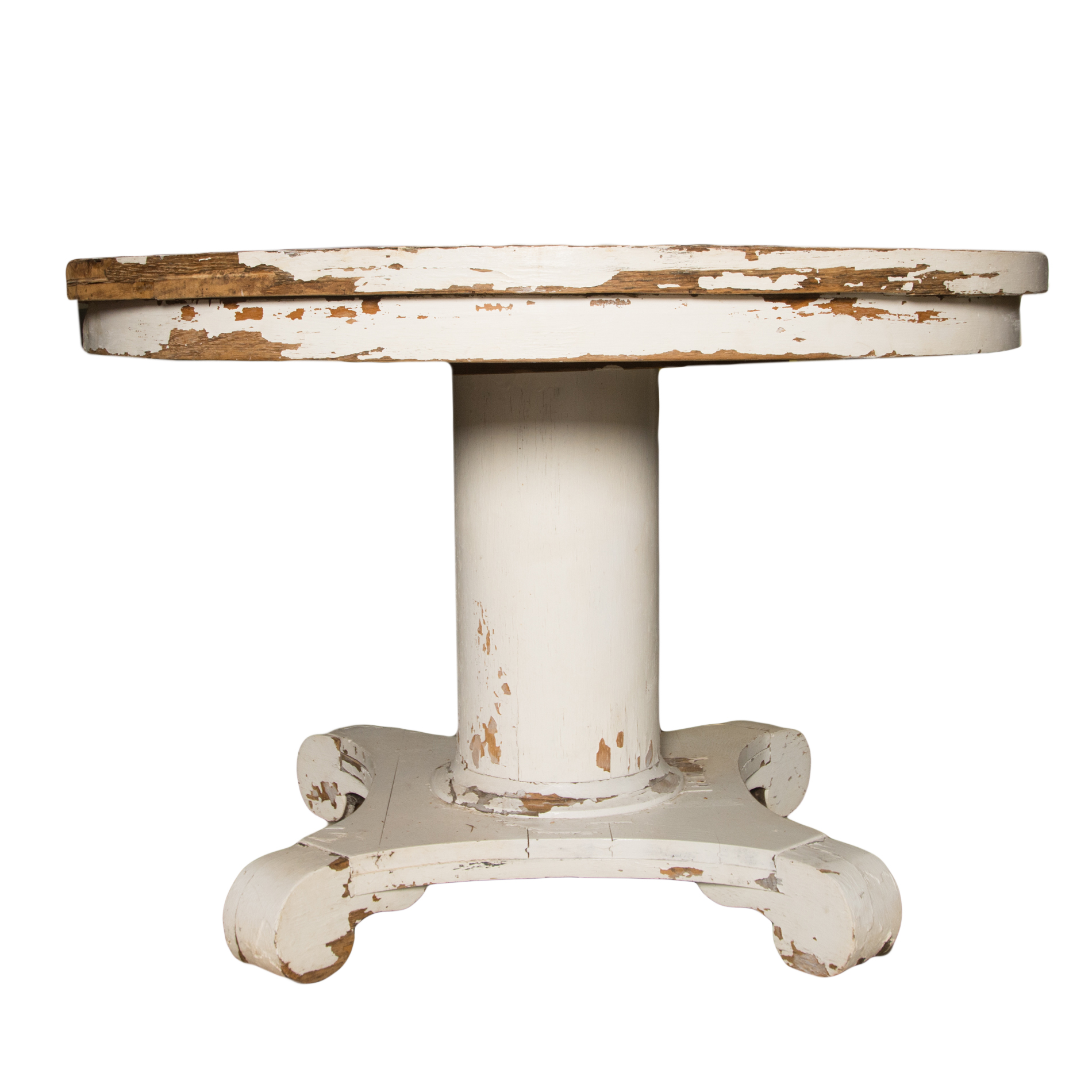Antique Pedestal Dining Table by Watsontown Table and Furniture Co.