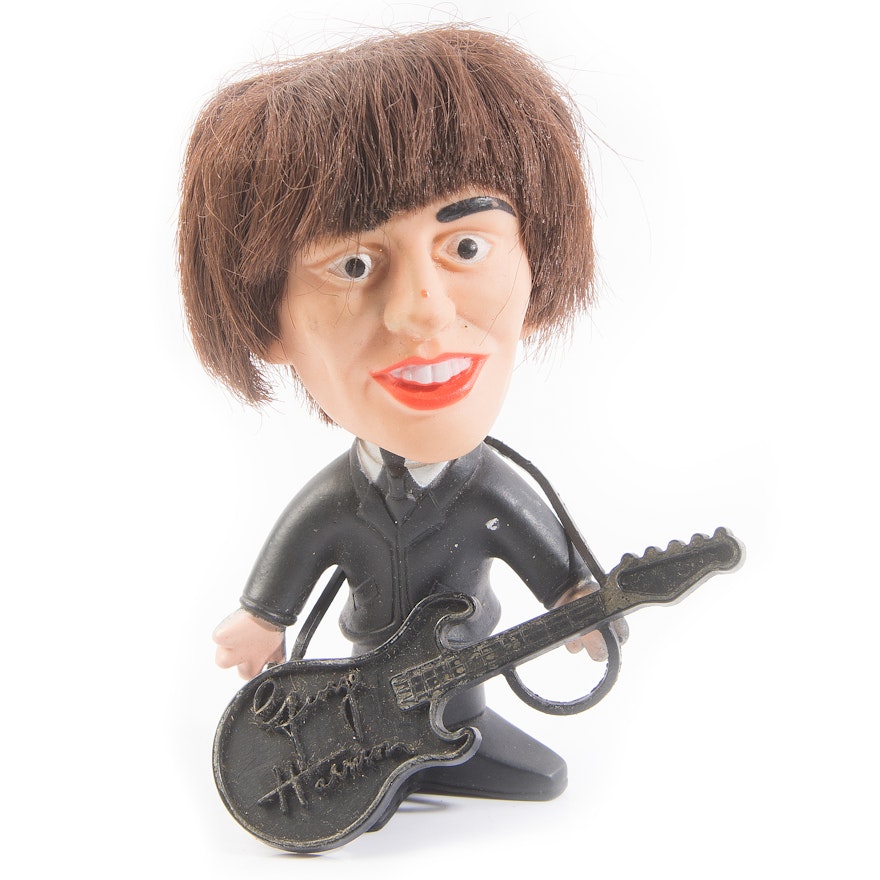 Vintage Acrylic George Harrison Beatle Figurine