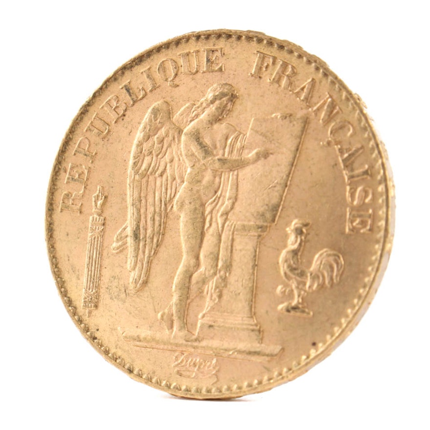 1897 France 20 Francs Gold Coin