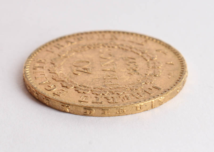 1897 France 20 Francs Gold Coin