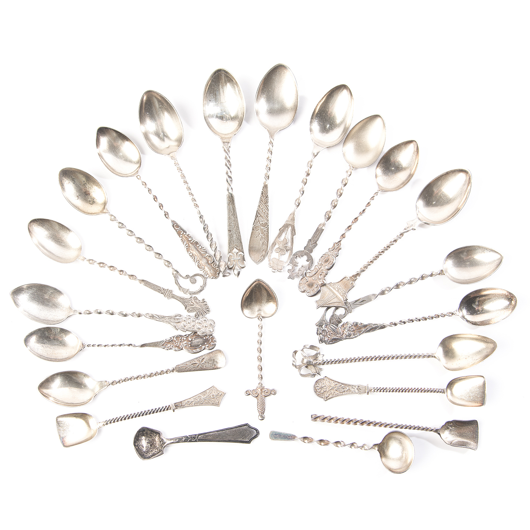 Vintage Sterling Demitasse and Salt Spoons