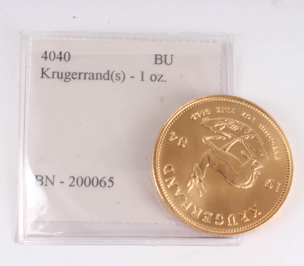 1984 South African 1 Ounce Fine Gold Krugerrand Coin