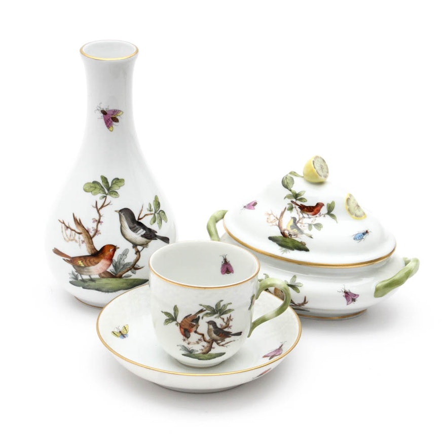 Herend "Rothschild Bird" Porcelain Tableware