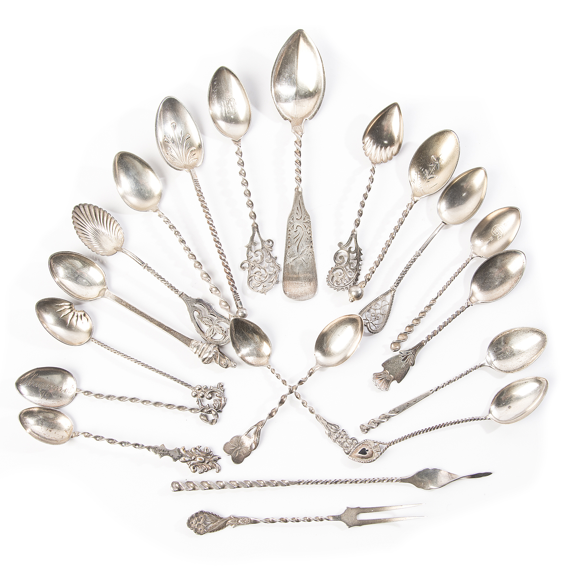 Vintage Sterling Silver Demitasse Spoons and More