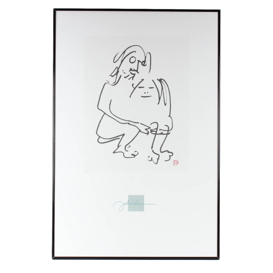 After John Lennon Limited Edition Lithograph of "Bag One" Series