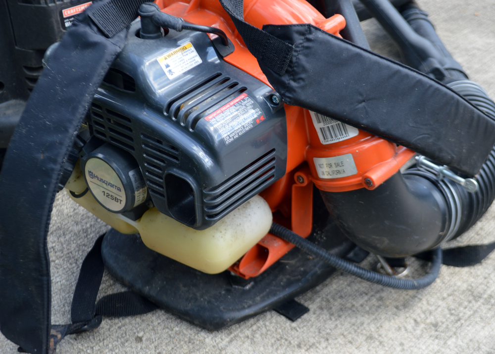 Husqvarna 125BT Backpack Blower and Craftsman Gas Blower/Vac