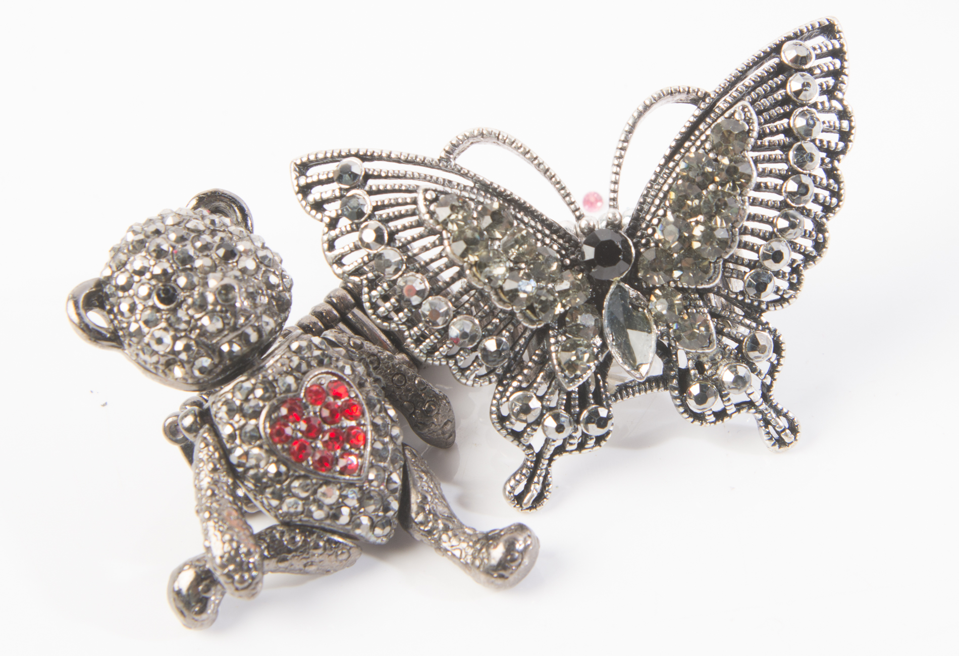 Rhinestone Costume Statement Rings