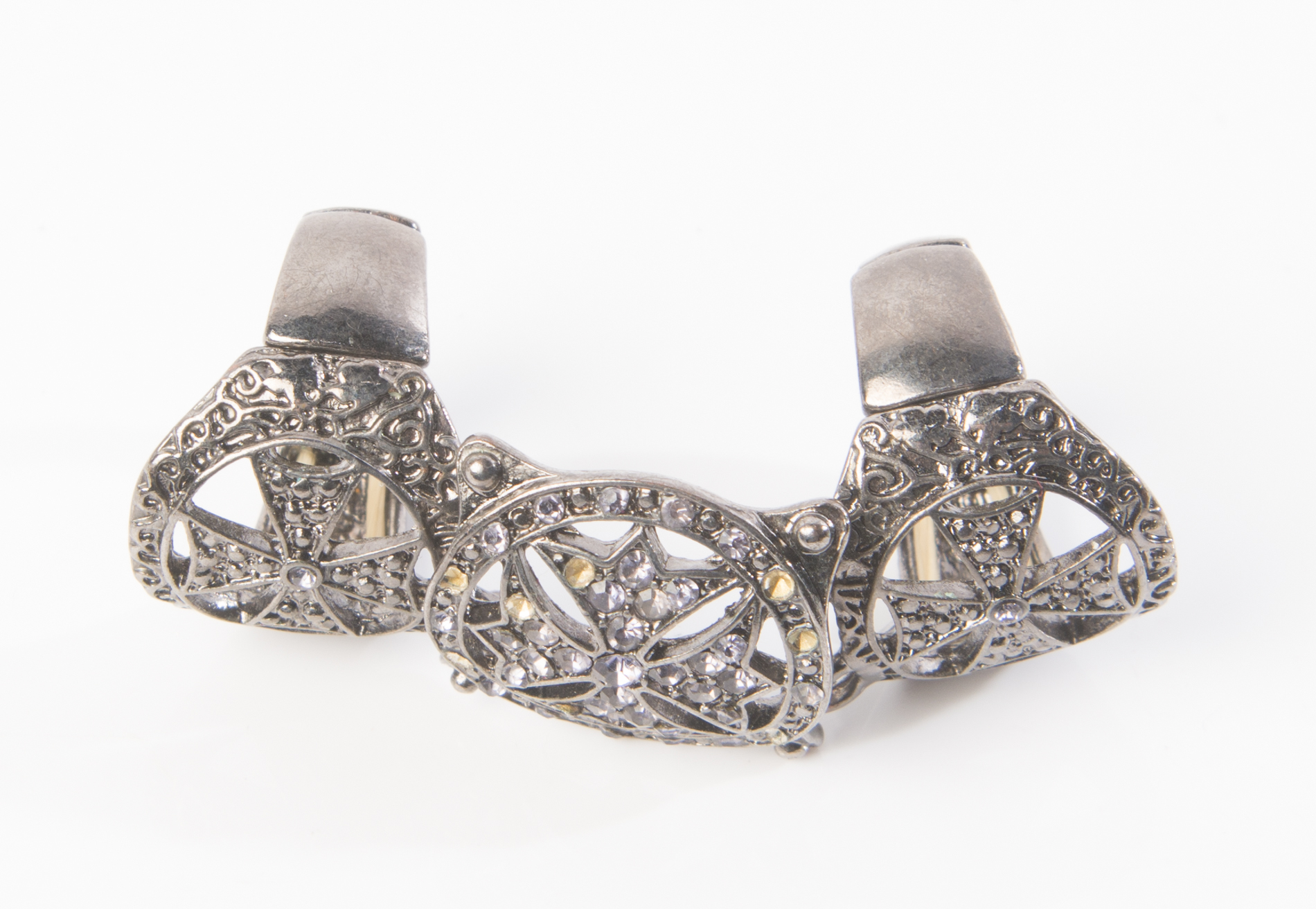 Rhinestone Costume Statement Rings