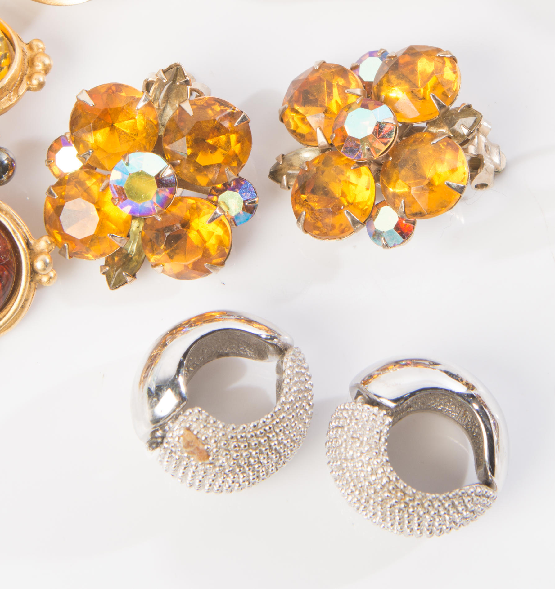 Rhinestone Clip-On Earring Collection