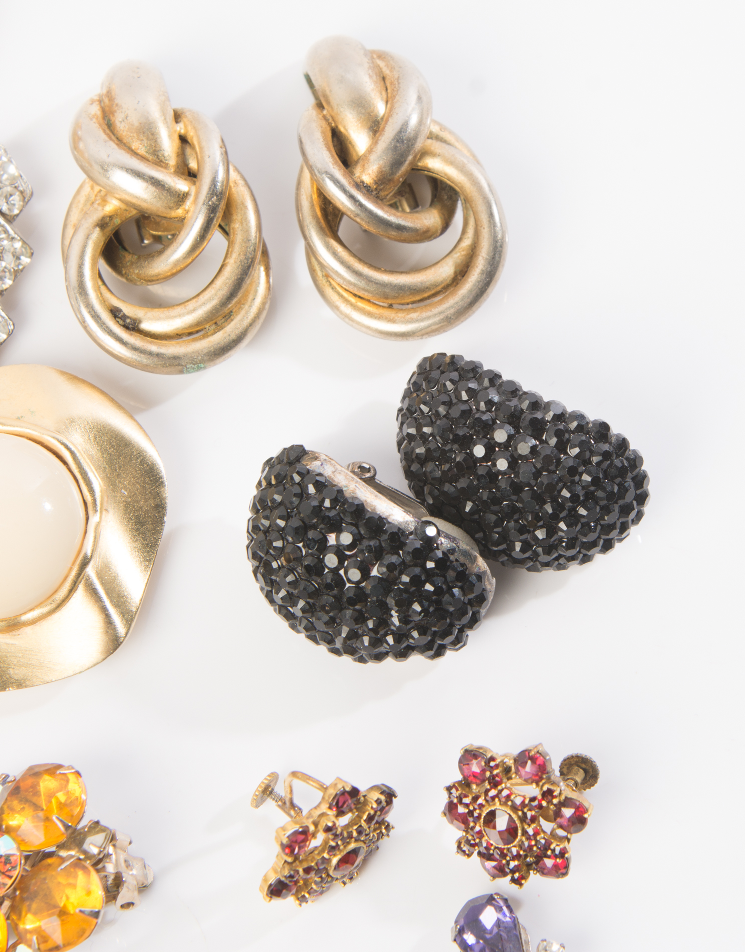 Rhinestone Clip-On Earring Collection