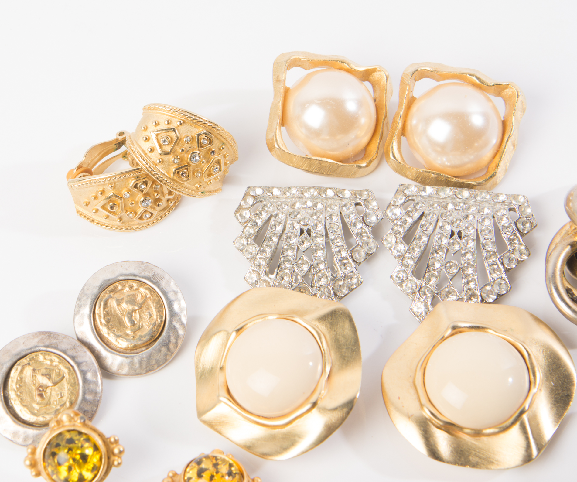 Rhinestone Clip-On Earring Collection