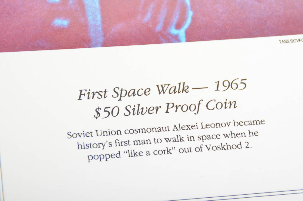 The Milestones of Space Exploration Coin Book and Coins