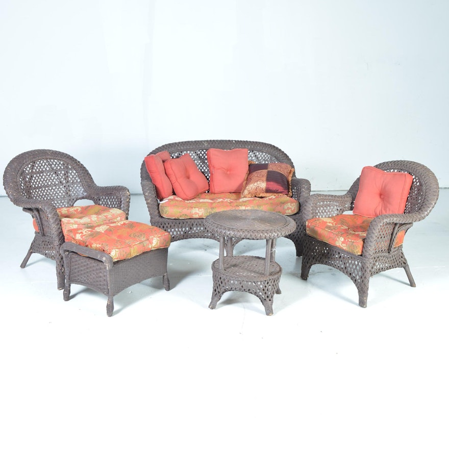 Set of Woven Patio Furniture